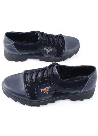 Mila Туфли темно-синий з натуральная замша, натуральная кожа, — демисезон (360976380)