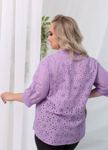 Лавандова женская рубашка лавандового цвета р.46/48 373022 New Trend