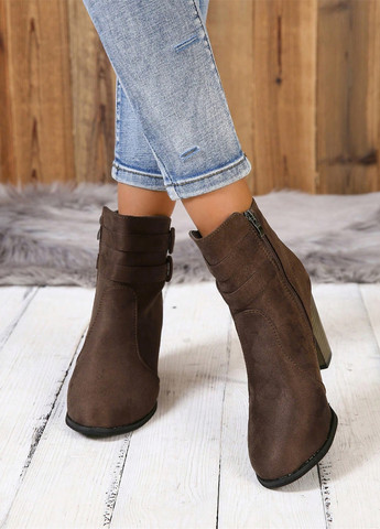 Коричневые демисезонная ботильоны SHEIN