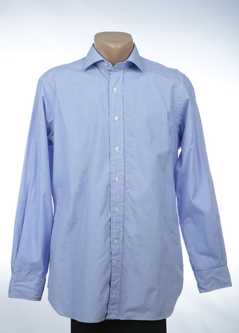 Голубой кэжуал рубашка однотонная Ralph Lauren
