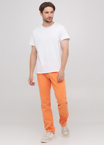 Светло-оранжевые кэжуал демисезонные чиносы, зауженные брюки Ralph Lauren