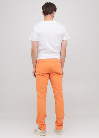 Светло-оранжевые кэжуал демисезонные чиносы, зауженные брюки Ralph Lauren