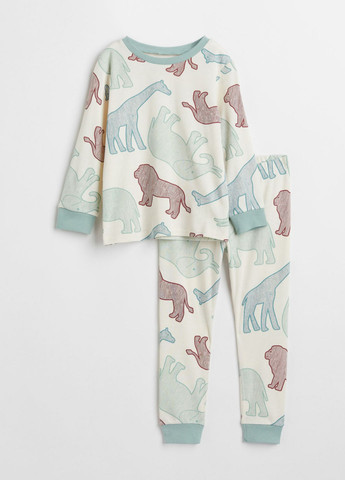 Светло-бежевая всесезон пижама (свитшот, брюки) свитшот + брюки H&M