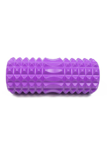 Массажный ролик Grid Roller v1.2 33 см фиолетовый (роллер, валик, цилиндр для йоги, пилатеса и массажа) EasyFit (237657497)
