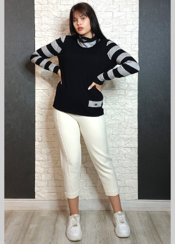 Чорний демісезонний джемпер Bluoltre