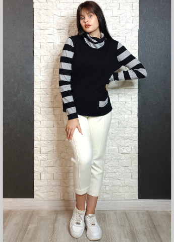 Чорний демісезонний джемпер Bluoltre