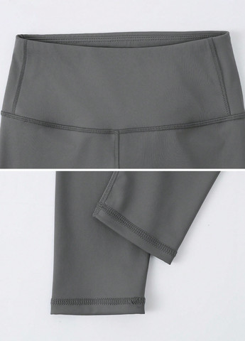 Серые демисезонные леггинсы SHEIN