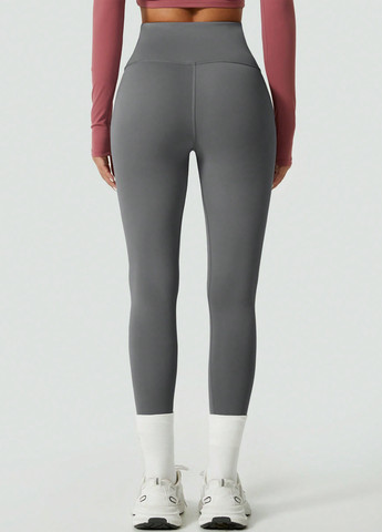 Серые демисезонные леггинсы SHEIN