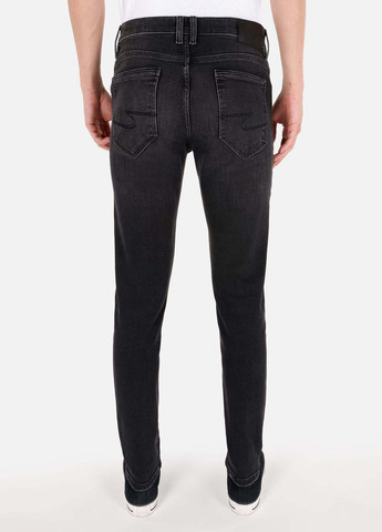 Черные демисезонные зауженные джинсы Colin's