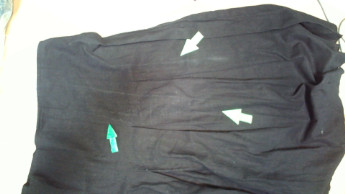 Черная кэжуал с рисунком юбка Amalia клешированная-солнце