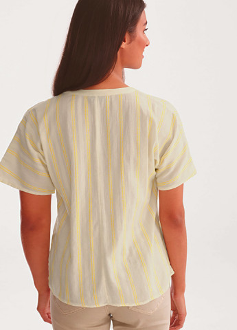 Желтая в полоску блузка C&A летняя