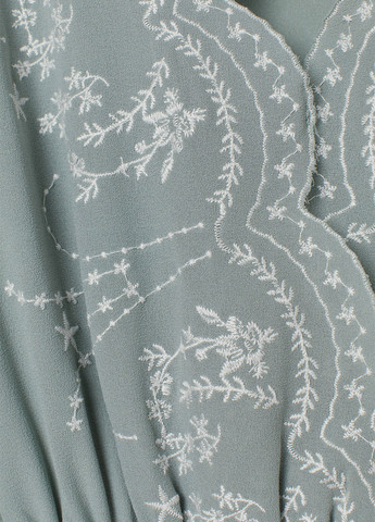 Сіро-зелена кежуал сукня кльош H&M однотонна