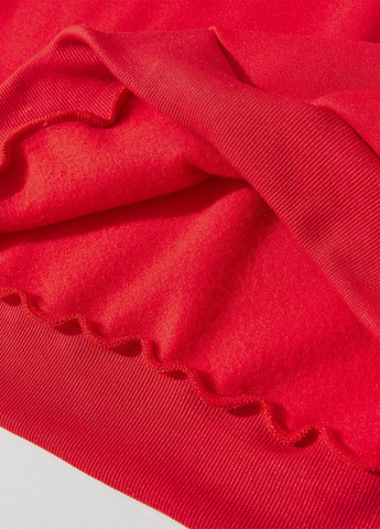 SHEIN світшот новорічний червоний святковий поліестер, двунитка з начосом