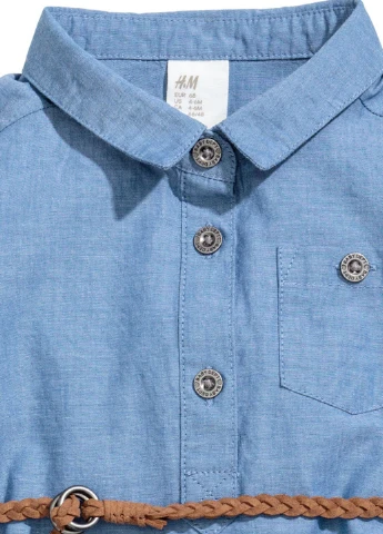 Голубое платье H&M (96011727)