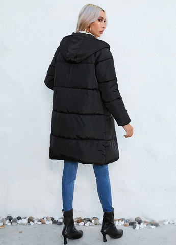 Чорна зимня куртка SHEIN