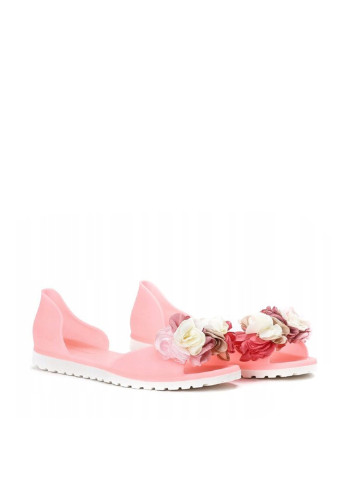 Розовые кэжуал балетки Ideal Shoes с цветами