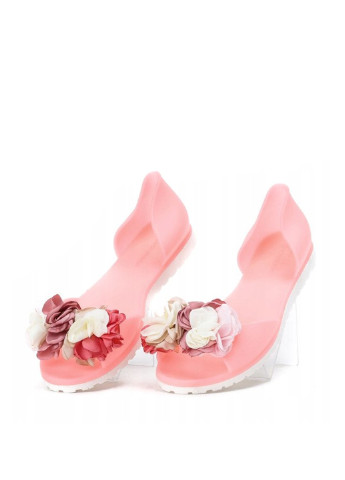 Розовые кэжуал балетки Ideal Shoes с цветами
