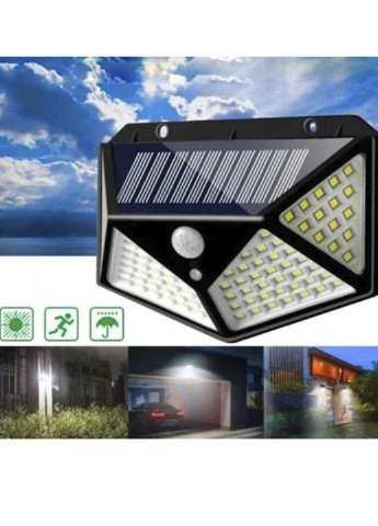 Уличный светодиодный прожектор фонарь с датчиком движения на солнечной батарее 100 LED Solar (250459159)