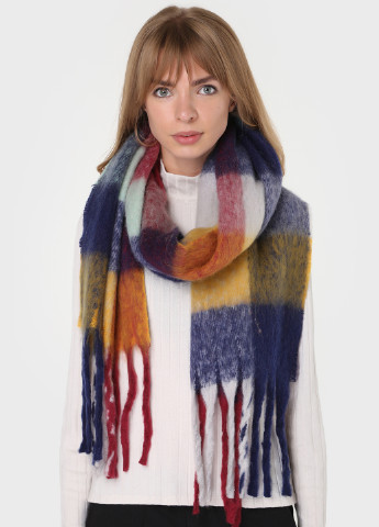 Теплий зимовий вовняний шарф з китицями (185*40см) 445003 Merlini абстрактний комбінований кежуал вовна