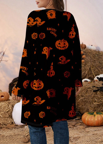 Черный демисезонный кардиган SHEIN