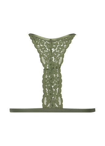 Зелений тріенджел бюстгальтер Hunkemoller без кісточок мереживо, поліамід