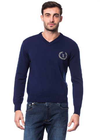 Темно-синий демисезонный пуловер пуловер Billionaire
