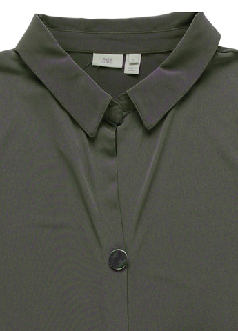 Оливковое (хаки) кэжуал платье рубашка River Island однотонное