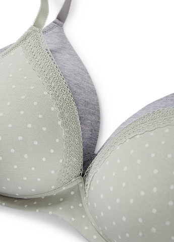 Комбинированный бюстгальтер (2 шт.) C&A с косточками хлопок