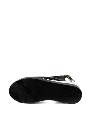 Черные босоножки Allshoes с ремешком с перфорацией
