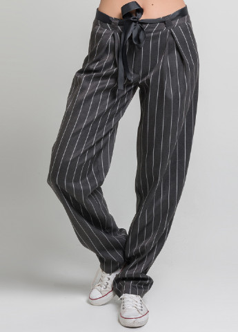 Темно-серые кэжуал демисезонные брюки Azuri