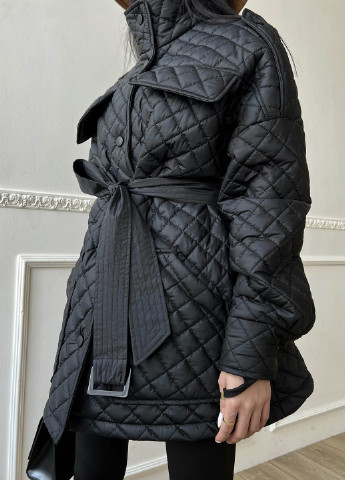 Чорна демісезонна легка демісезонна куртка Jadone Fashion