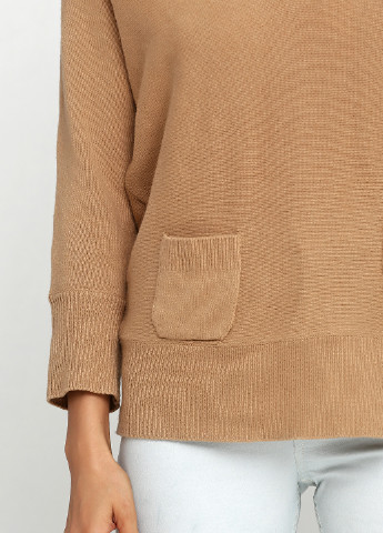 Бежевый демисезонный пуловер пуловер Massimo Dutti