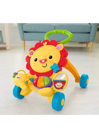Ходунки - толкатель Musical Lion Walker Львенок со звуковыми эффектами (Y9854) Fisher-Price (255665612)