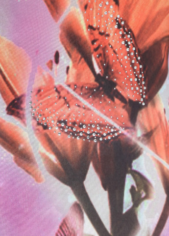 Сиреневое кэжуал платье а-силуэт Exzotica с цветочным принтом