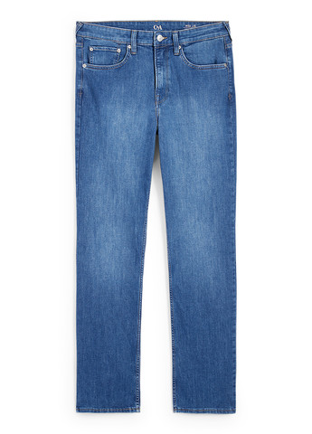 Синие демисезонные прямые джинсы C&A