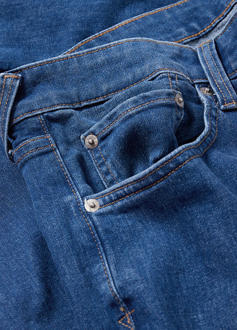 Синие демисезонные прямые джинсы C&A