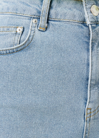 Шорты KOTON светло-голубые джинсовые хлопок