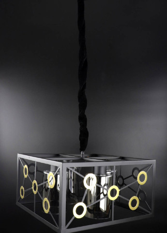 Люстра потолочная подвесная в стиле LOFT (лофт) 12600/4-gr Черный 30х40х40 см. Handmade (234537933)