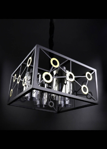 Люстра потолочная подвесная в стиле LOFT (лофт) 12600/4-gr Черный 30х40х40 см. Handmade (234537933)