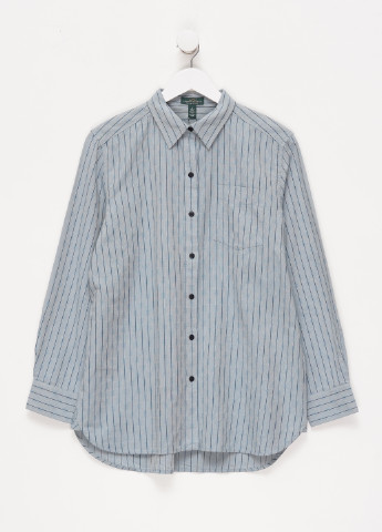 Темно-голубой кэжуал рубашка в полоску Ralph Lauren