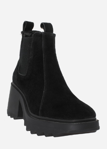 Осенние ботинки re2745-3342-11 черный El passo из натуральной замши