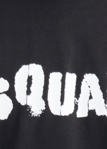 Черная коралловая футболка с логотипом Dsquared2