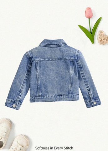 Синя демісезонна куртка SHEIN