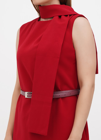 Темно-красное кэжуал платье Rebecca Tatti однотонное