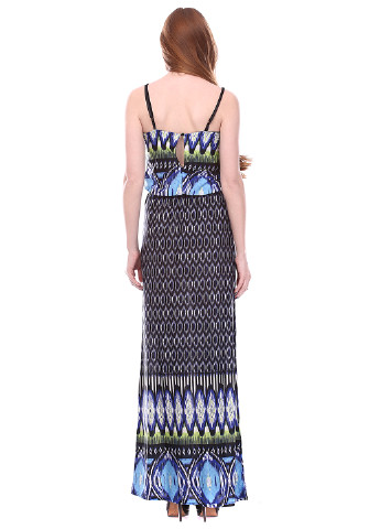 Темно-синее кэжуал платье Sisters Point с абстрактным узором