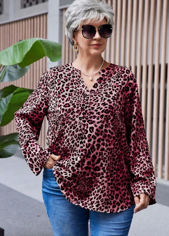 Комбинированная блузка SHEIN