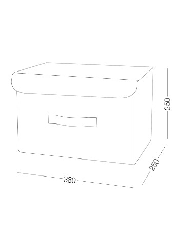 Ящик для хранения с крышкой, 38х25х25 см MVM (256464675)