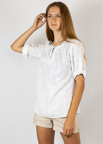 Белая демисезонная блуза Time of Style