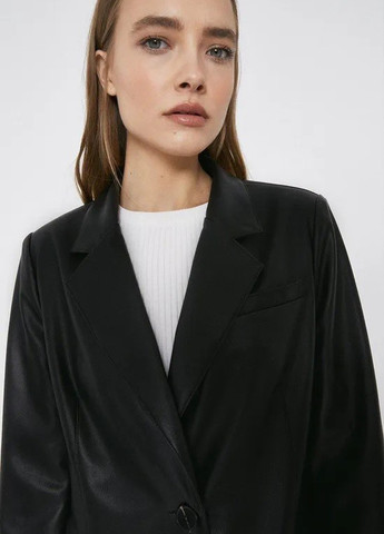 Черный женский жакет No Brand однотонный - демисезонный