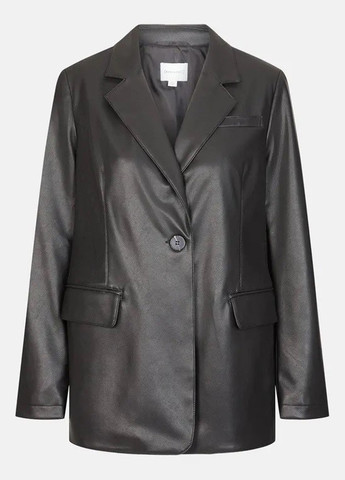 Черный женский жакет No Brand однотонный - демисезонный